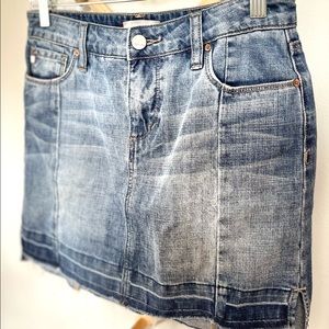 🦋DEAR JOHN Denim Distressed Mini Skirt